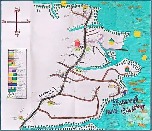 Cambodia coastal map